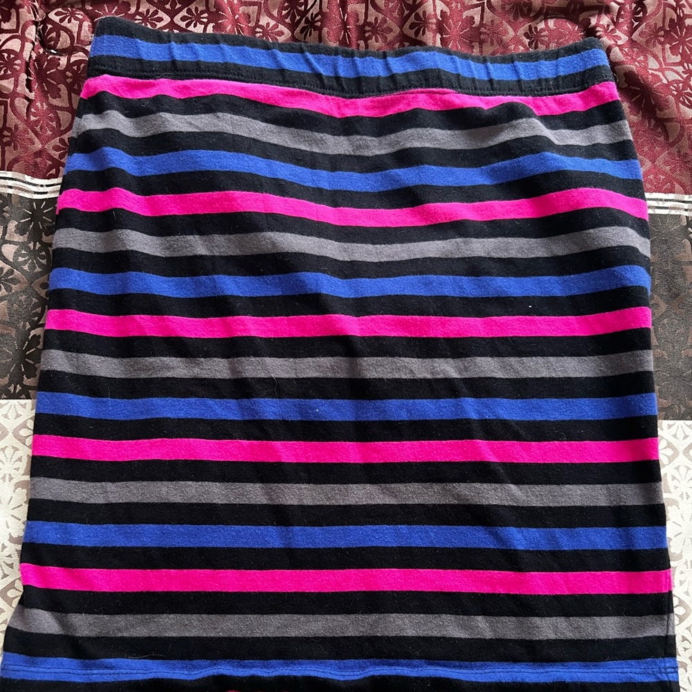 Multi colored mini skirt